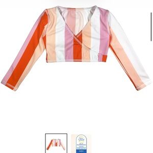 Colorful Striped Kids Swim Rashguard